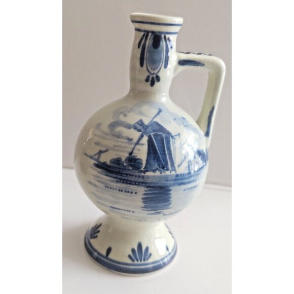 Vintage Amsterdam Holland Miniature  Pitcher  Hand-Painted by P. Moppe 5" - Picture 2 of 9